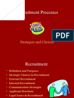 Recruitment Processes: Strategies and Choices