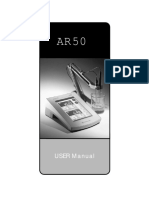 Accumet - AR50 - PH Meter User Manual PDF