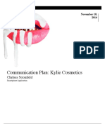 Kylie Cosmetics Communication Plan