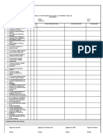 Check List Inspeccion de Talud Plataforma y Base de Carretera