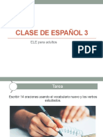 Clase de Español 3