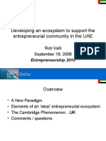 Rob Valli - Developing An Ecosystem To Support An Entreprenuerial Community in The UAE