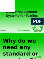 Quality Assessment System For Textiles