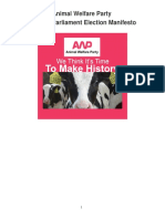 Animal Welfare Party 2014 EU Parliament Manifesto