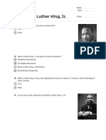 quiz about martin luther king jr