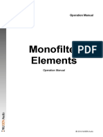 Monofilter Elements Manual