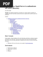 Configuring A Squid Server To Authenticate Off Active Directory