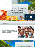 Charla Actitud Positiva en El Trabajo