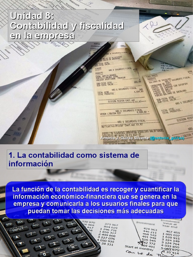 Unidad 8.contabilidad y Fiscalidad en La Empresa PDF | PDF | Valor neto ...