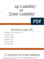 Group Liability or Joint Liablity