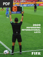 2020 Fifa List of International Match Officials PDF