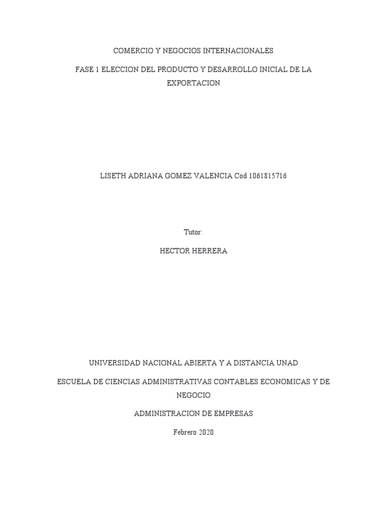 Comercio y Negocios Internacionales | PDF | café | Business