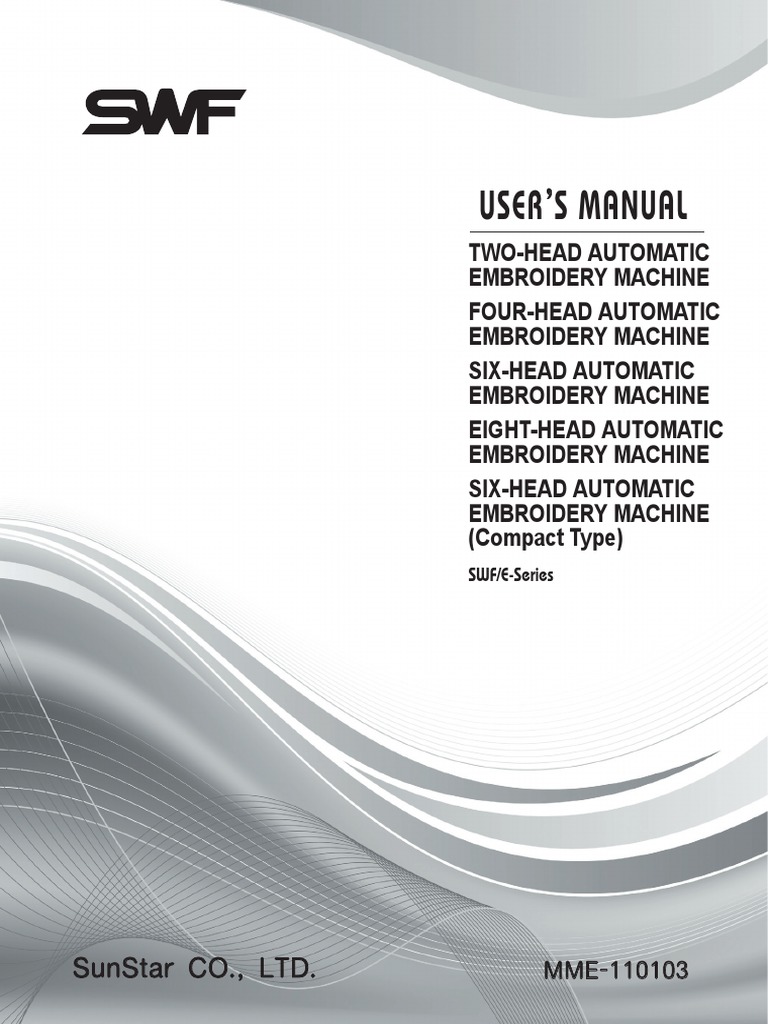 Manual SWF Series E | PDF | Screw | Floppy Disk