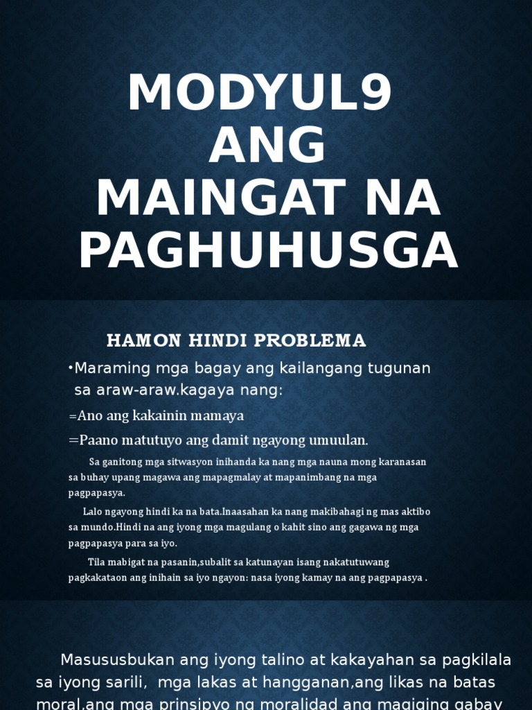 Modyul 9 | PDF