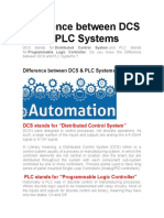 Difference Between DCS & PLC Systems