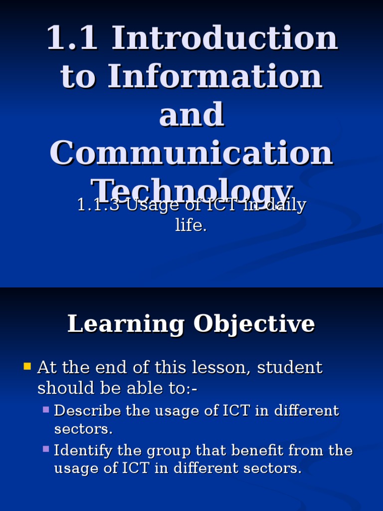 ICT Applications in Daily Life | PDF | Educational Technology | Internet