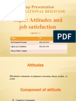 Group Presentation on Attitudes and Job Satisfaction