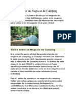 Como Montar Un Negocio de Camping