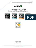 AMD Athlon 64 Processor Power and Thermal Datasheet. [Rev.3.51].[2006-03]