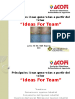 ACOFI Presentación de Resultados Ideas for Team