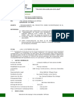 Pronunciamiento sobre incompatibilidad en expediente técnico