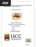 Download Review on Food Adverts by Saheed Ogunbanwo SN45096371 doc pdf