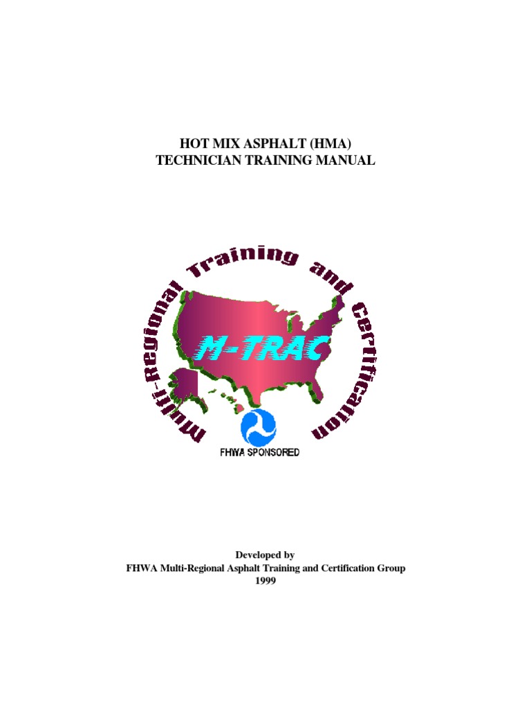 HMA Technician Training Manual | PDF | Asphalt | Road Surface