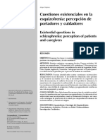 (2011) Cuestiones Existenciales en La Esquizofrenia Percepción de Portadores y Cuidadores