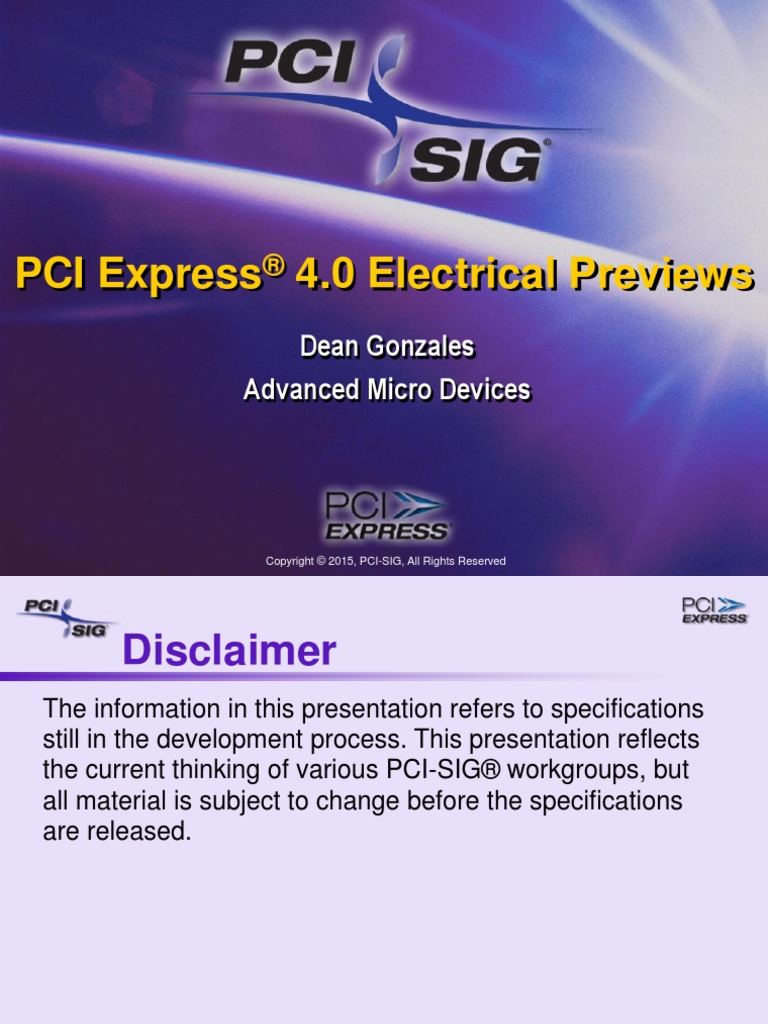 01 05 PCIe 4 0 Electrical Previews FROZEN | PDF | Telecommunications ...
