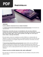 » Como calibrar a bateria do seu celular Android