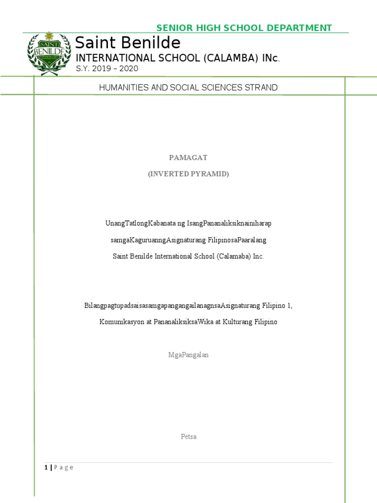 Humss Format 2 | PDF