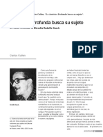CULLEN, CARLOS, "La América Profunda Busca Su Sujeto" en Revista Espacios de Crítica y Producción (Buenos Aires, 2010)