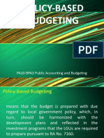 Report-Policy Based Budgeting