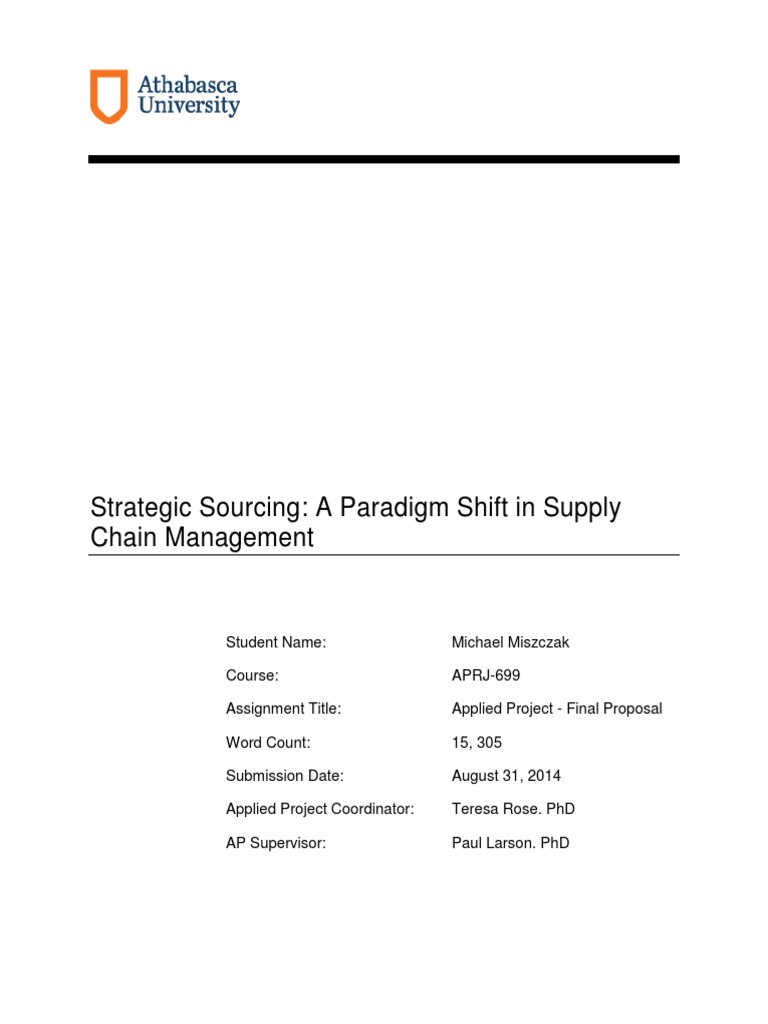 Strategic Sourcing PDF | PDF | Supply Chain | Strategic Management