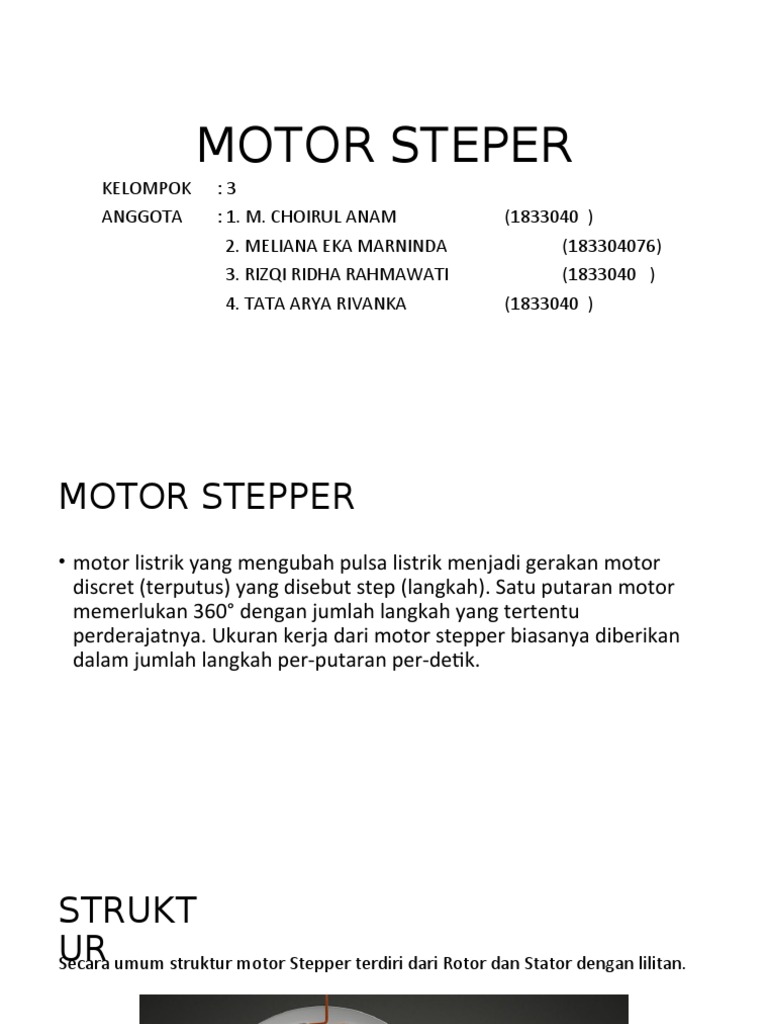Panduan Lengkap Motor Stepper | PDF