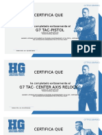 Certificado Pistola