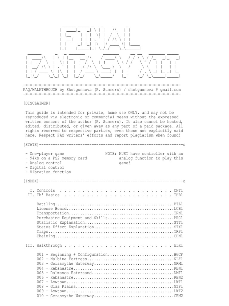 Final Fantasy XII Walk Through | PDF | Leisure