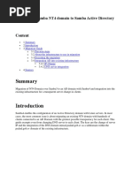 Migrating Samba0 NT4 Domain To Samba AD