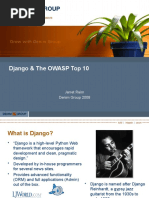 Django & The OWASP Top 10