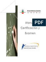 Manual Certificación y Examen