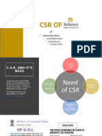 CSR of RIL