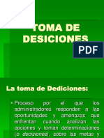 TOMA DE DESICIONES
