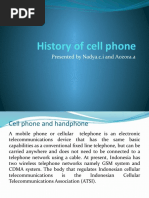 History of Cell Phone - PPTX 6 AHDA