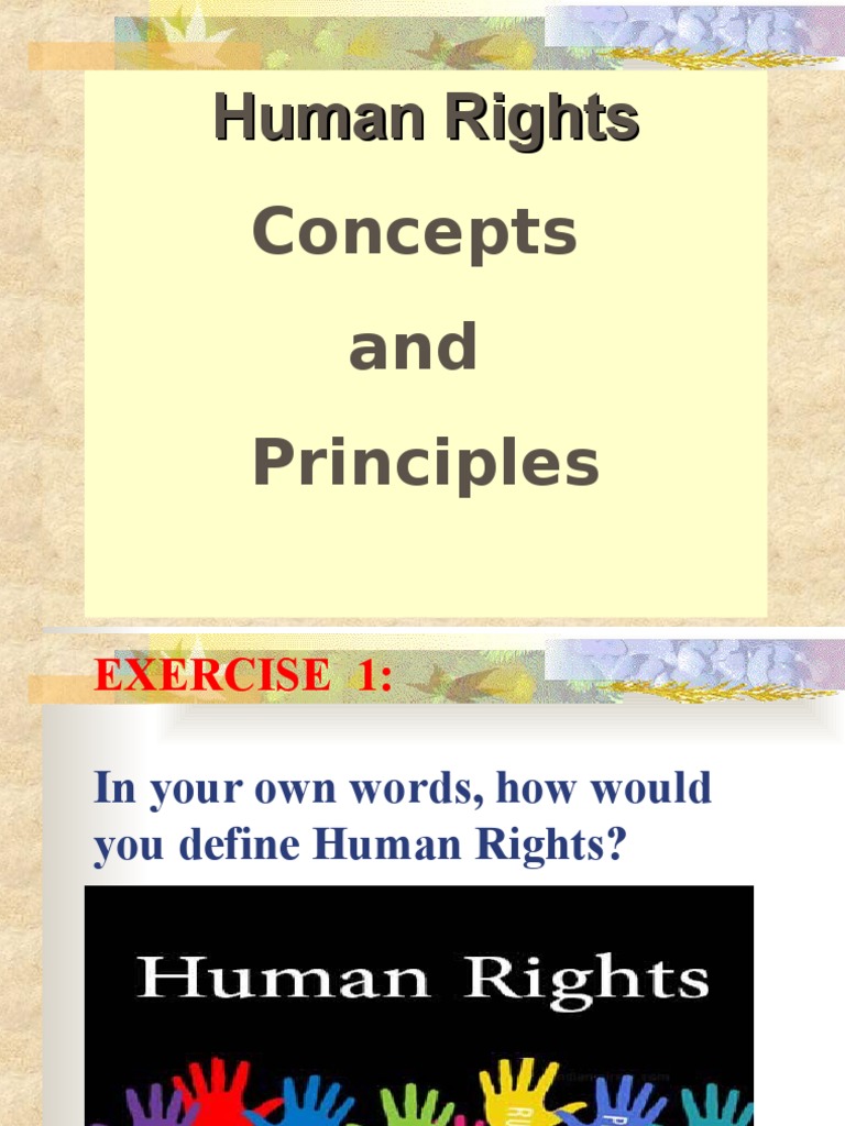 Understanding Human Rights Principles | PDF | Human Rights | Liberty