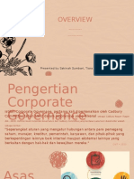 Overview Concept of Corporate Governance and Corporate Governance Practice in Indonesia