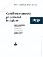 Dave Mearns Si Brian Thorne - Consilierea Centrata Pe Persoana in Actiune (OCR) PDF