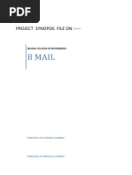 B Mail: Project Synopsis File On