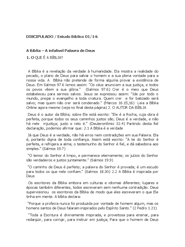 DISCIPULADO | PDF | Pecado | Jesus