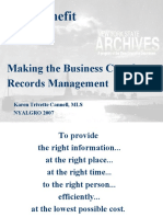 Cost/Benefit Analysis: Making The Business Case For Records Management