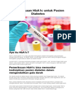 Pemeriksaan HbA1c Untuk Pasien Diabetes